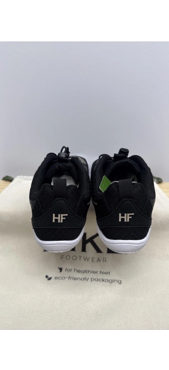 NWT Hike Footwear Stride Black Barefoot Sneaker Unisex Size EU41 W10-10.5 M8-8.5