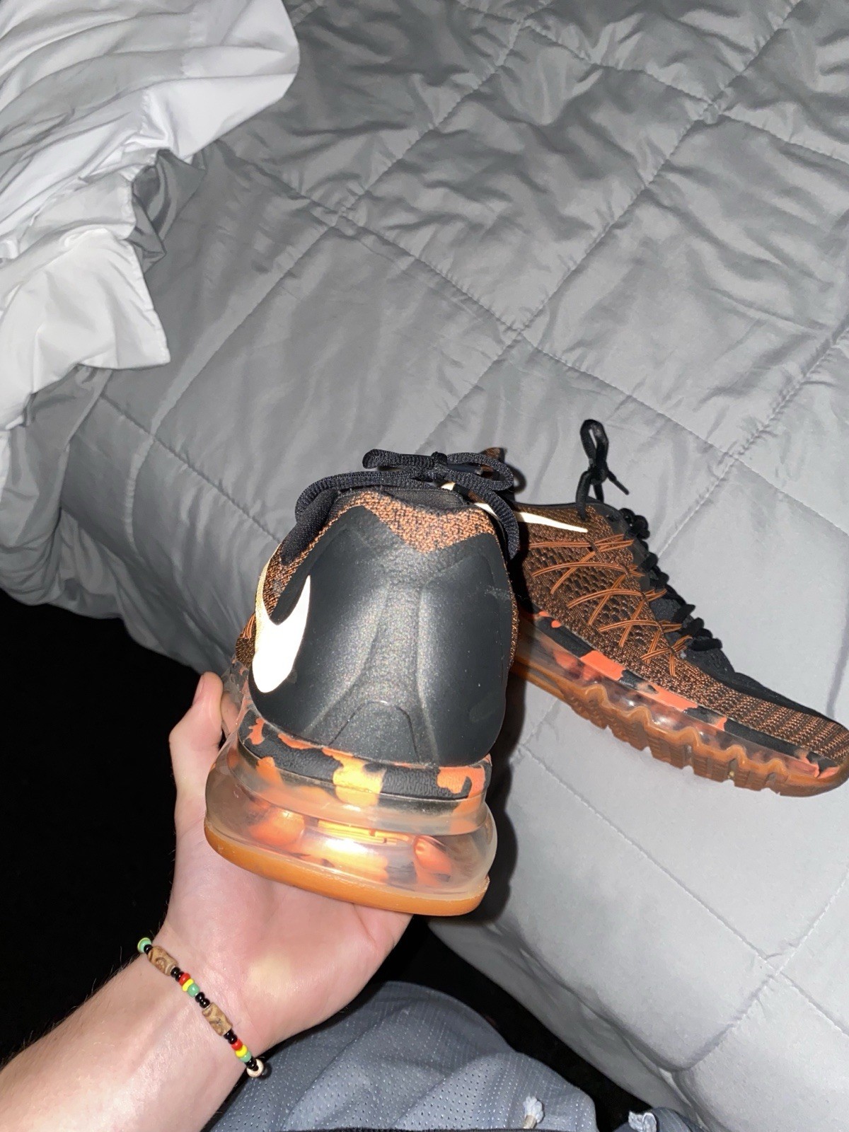 Nike 2015 Premium Air Max Orange Camo, Size 12.