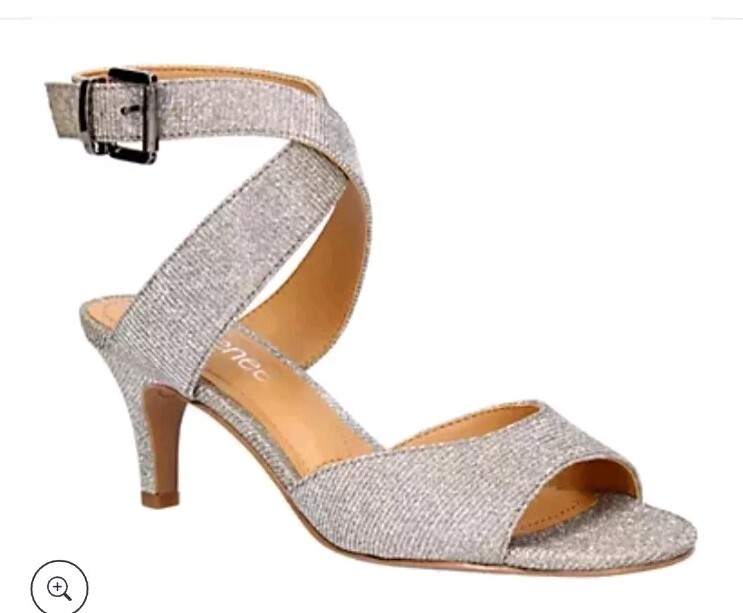 Renee Soncino PEWTER DANCE GLITTER Sandal