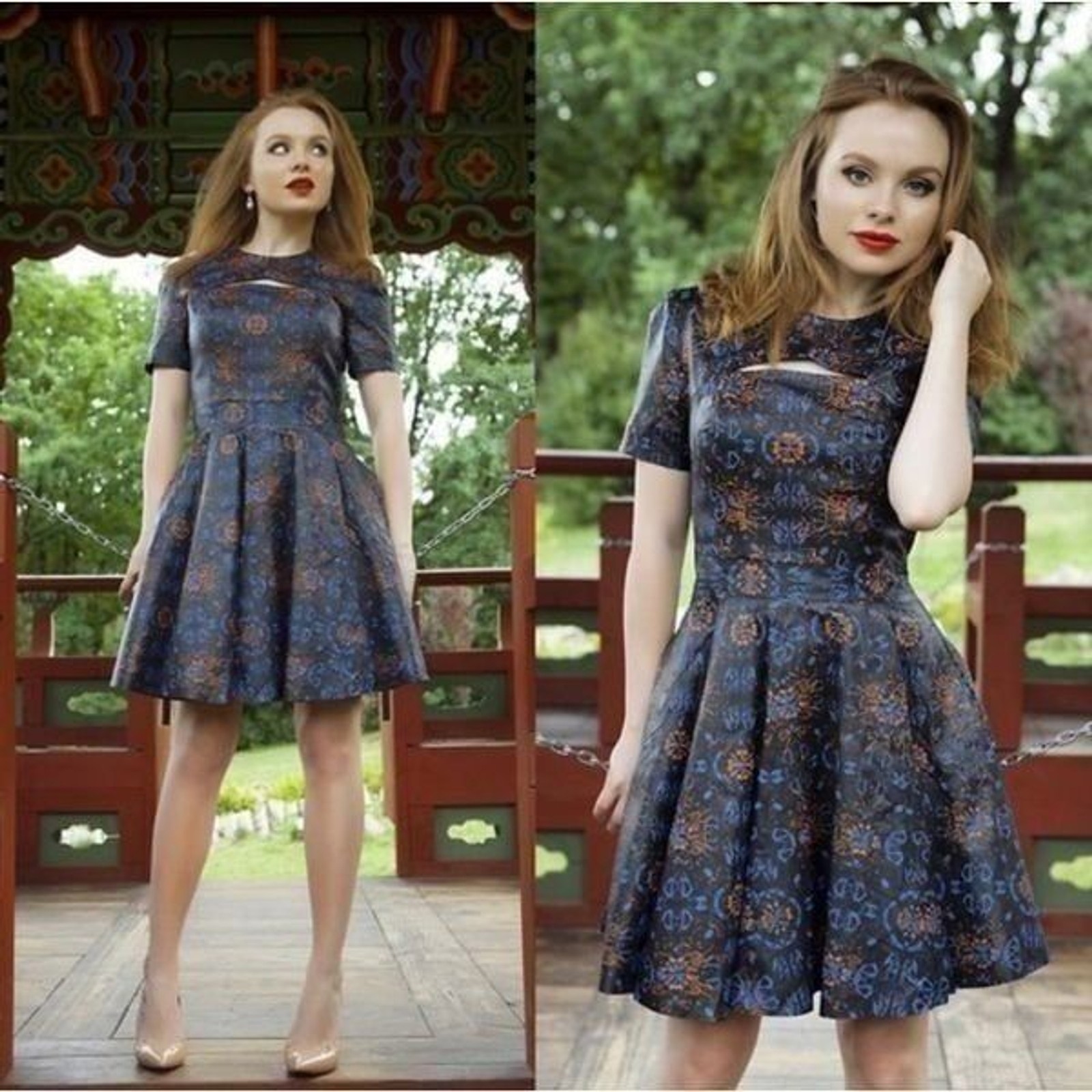 Markus Lupfer x ASOS leather skater dress size 6