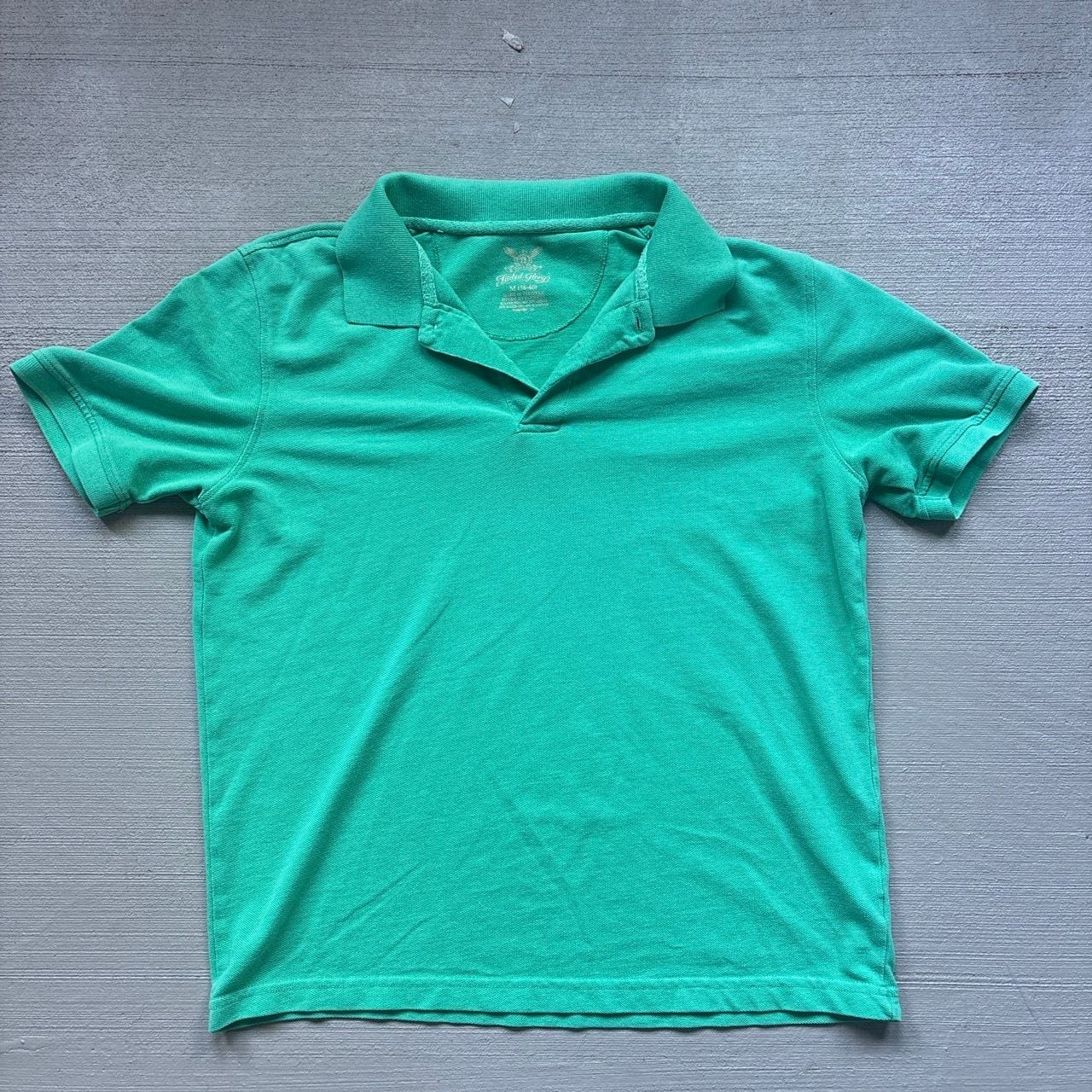 Faded Glory Men’s Green Short Sleeve Pique Polo Shirt Size M (38-40)