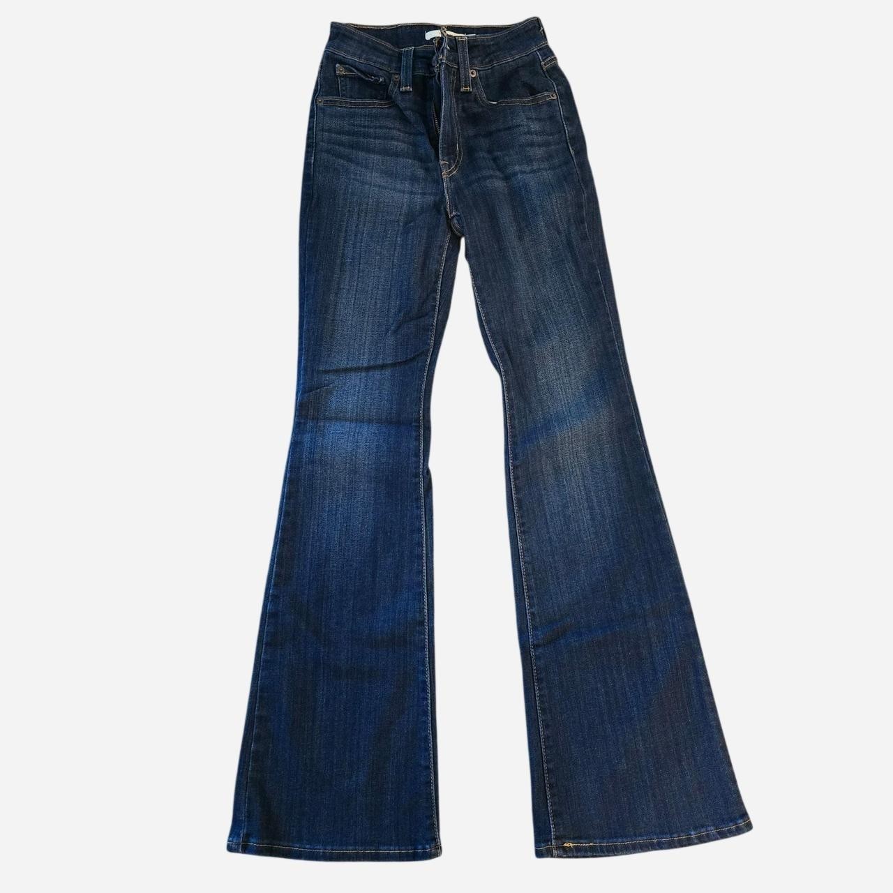 Levi’s Women’s 726 Flare Jeans Stretch Denim Dark Wash Blue Size 24×32 High Rise