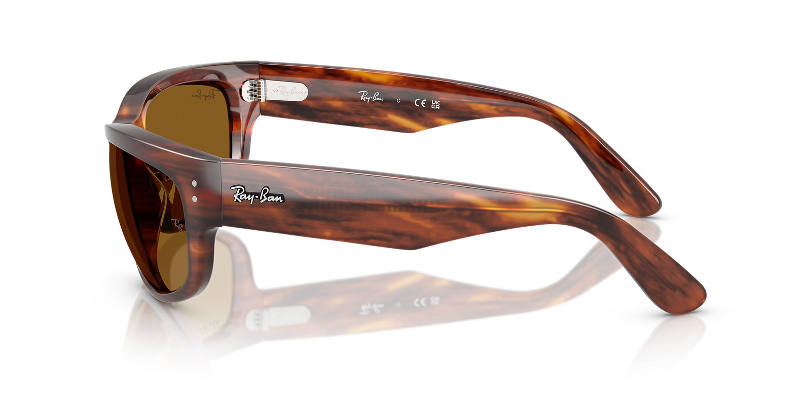 Ray-Ban Mega Balorama Striped Havana/Brown 60 mm Sunglasses RB2289 954/33 60