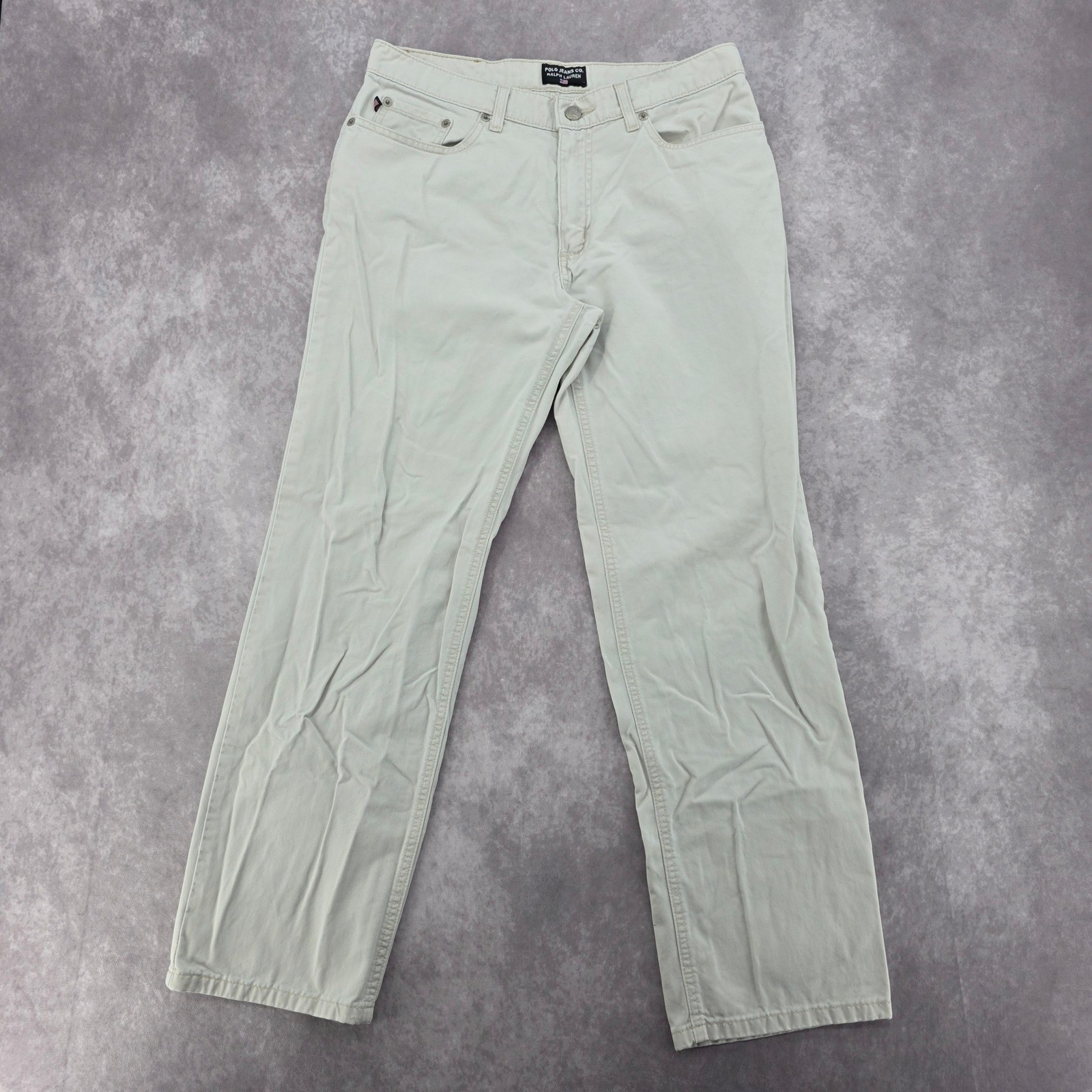 Polo Jeans Co Ralph Lauren Saturday 30×29 Jean Beige Khaki Straight Leg Casual
