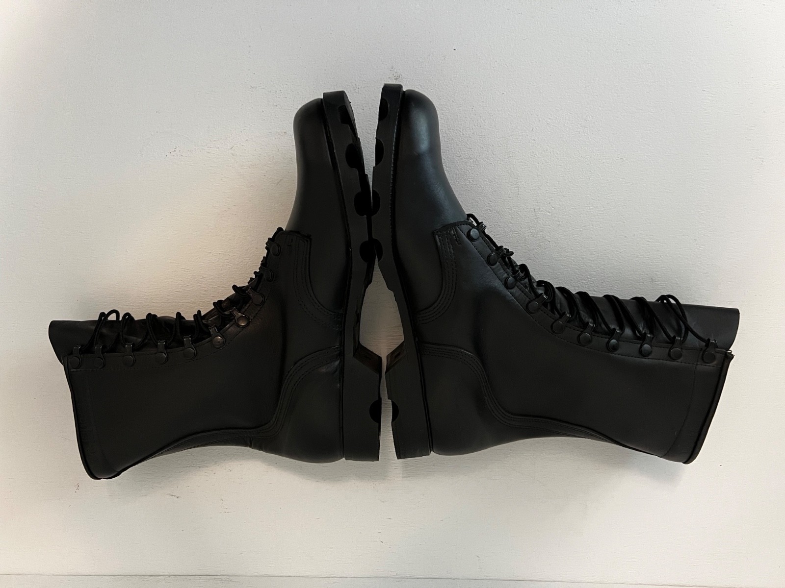 Altama Ro-Search Vintage 1989 US Military Black Leather Combat Boots Mens 12R