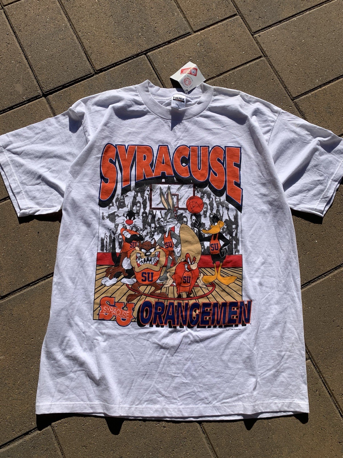 RARE Men’s Looney Tunes Syracuse Orangemen Basketball T-Shirt Size XXL