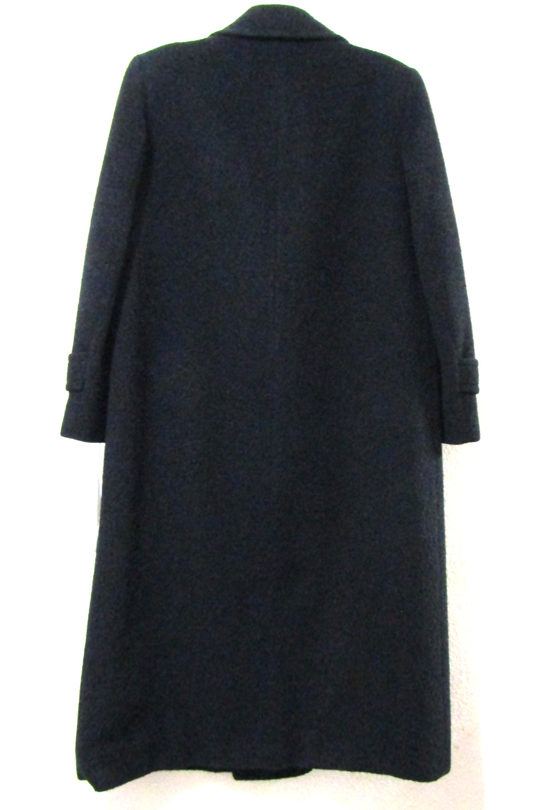 Vtg Evan Picone Coat 6 S Pure Wool Black USA Double Breasted