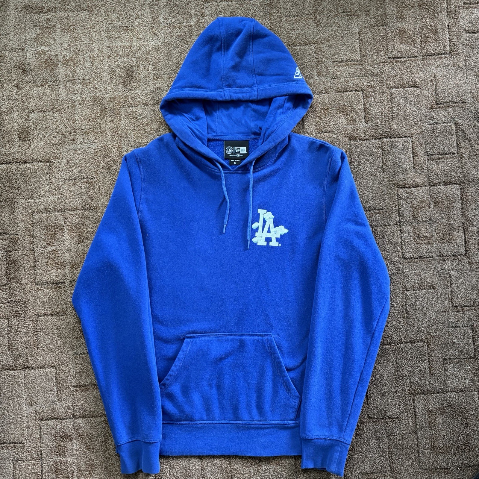New Era LA Dodgers World Series 2020 Blue Pullover Hoodie Sweatshirt Size M