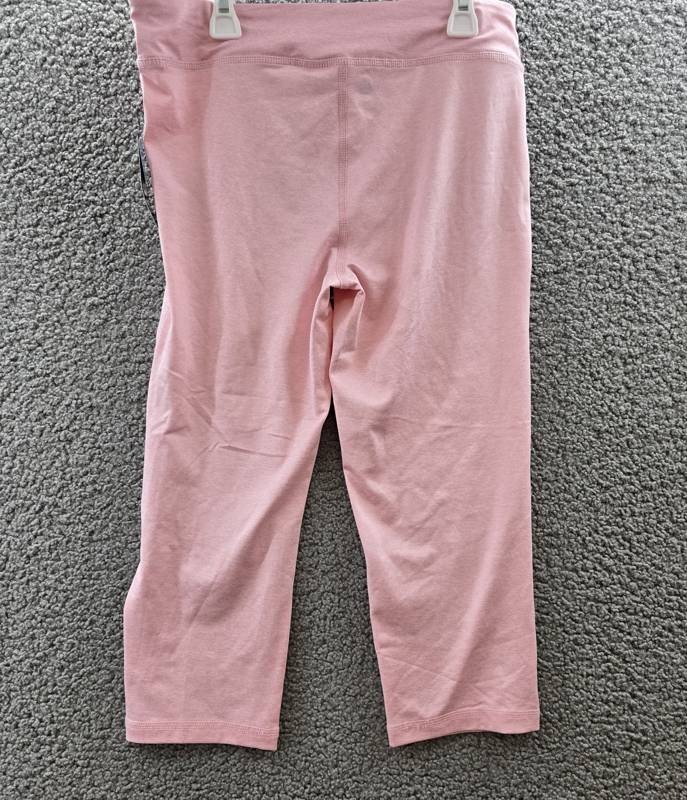 ID Ideology Core Stretch Capri Leggings Big Girls XL Rose Shadow Elastic Waist