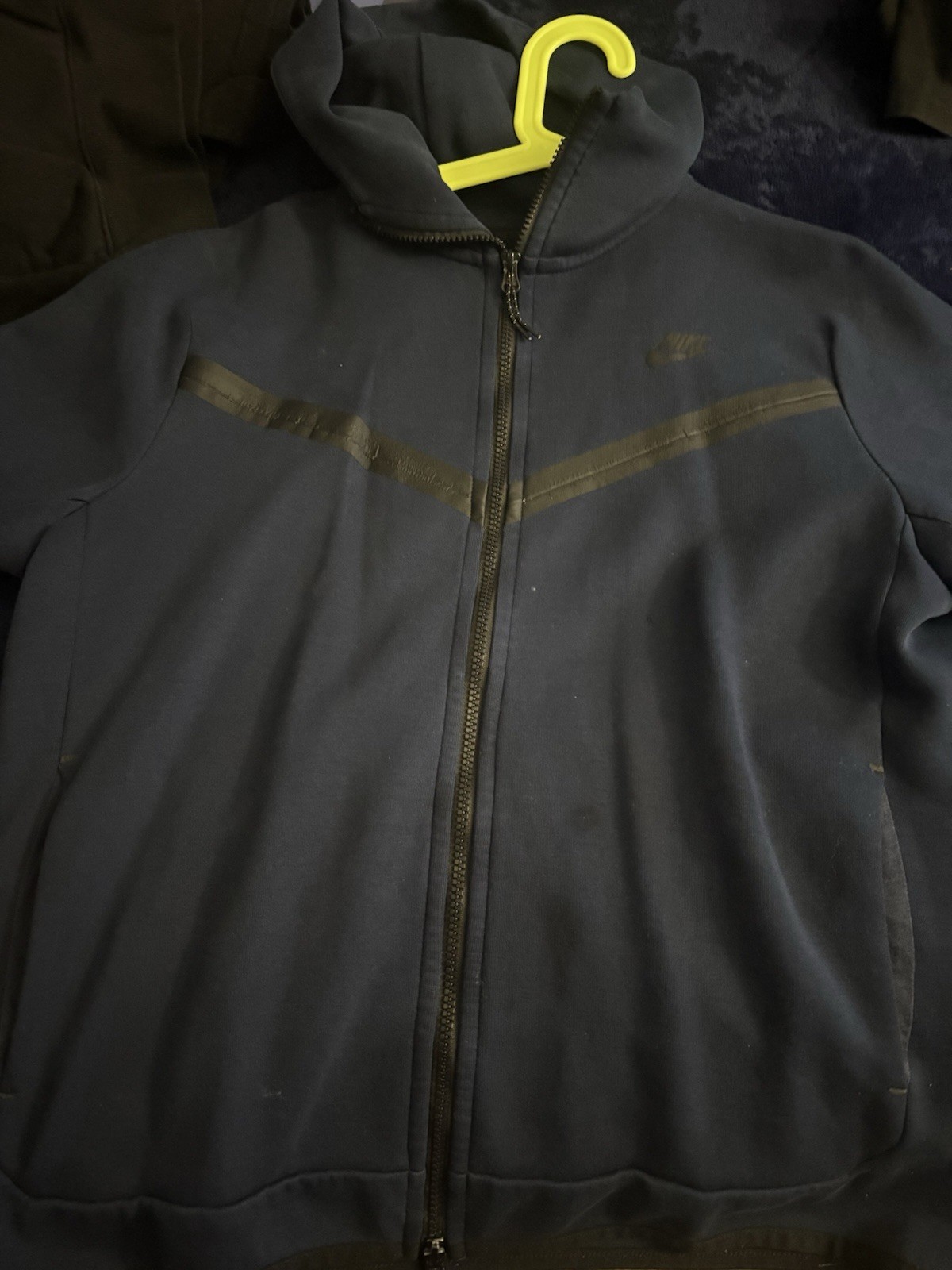 Nike Tech Fleece Men’s Blue Full Zip Track Jacket Fleece Jacket Size L