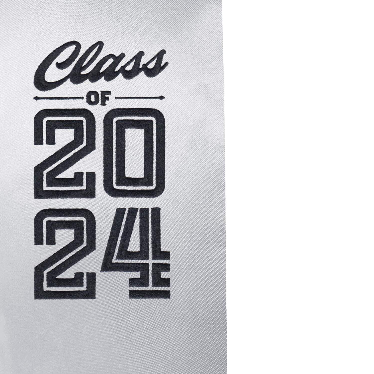 Endea Graduation Silver Class of 2024 Graduation Stole/Sash