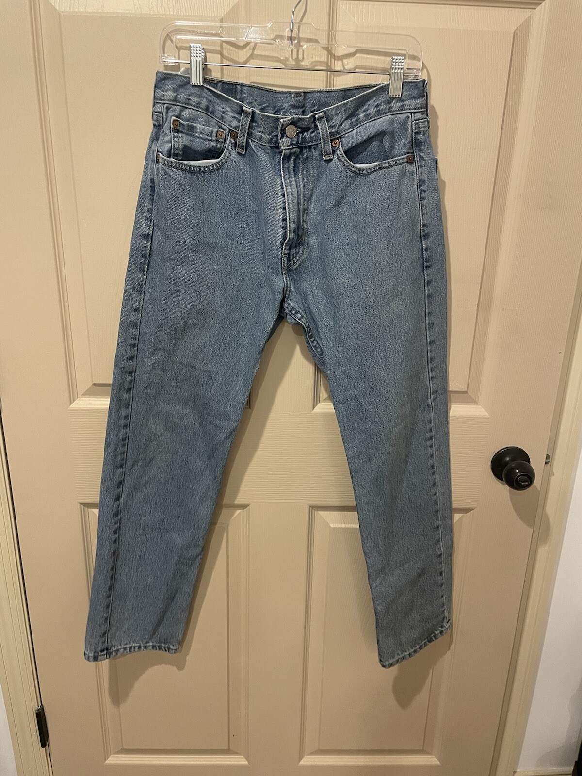 Levi’s Men’s 505 Regular Fit Jean, Light Stonewash, 30Wx29L