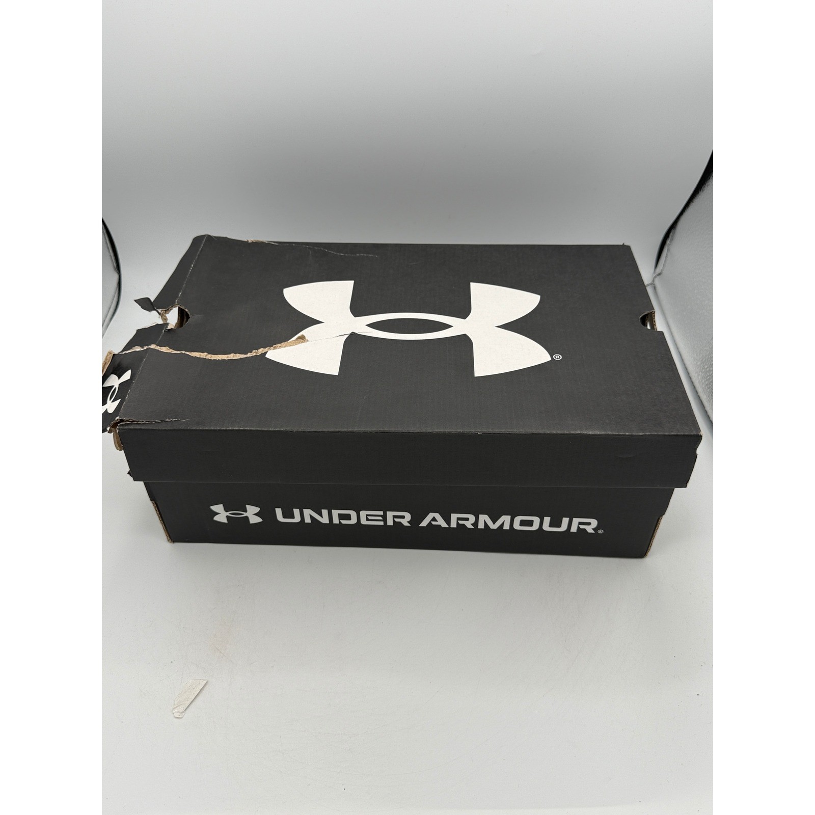 Under Armour Charged Assert 10 Mens 11.5 Grey Orange Running Shoes 3026175-105