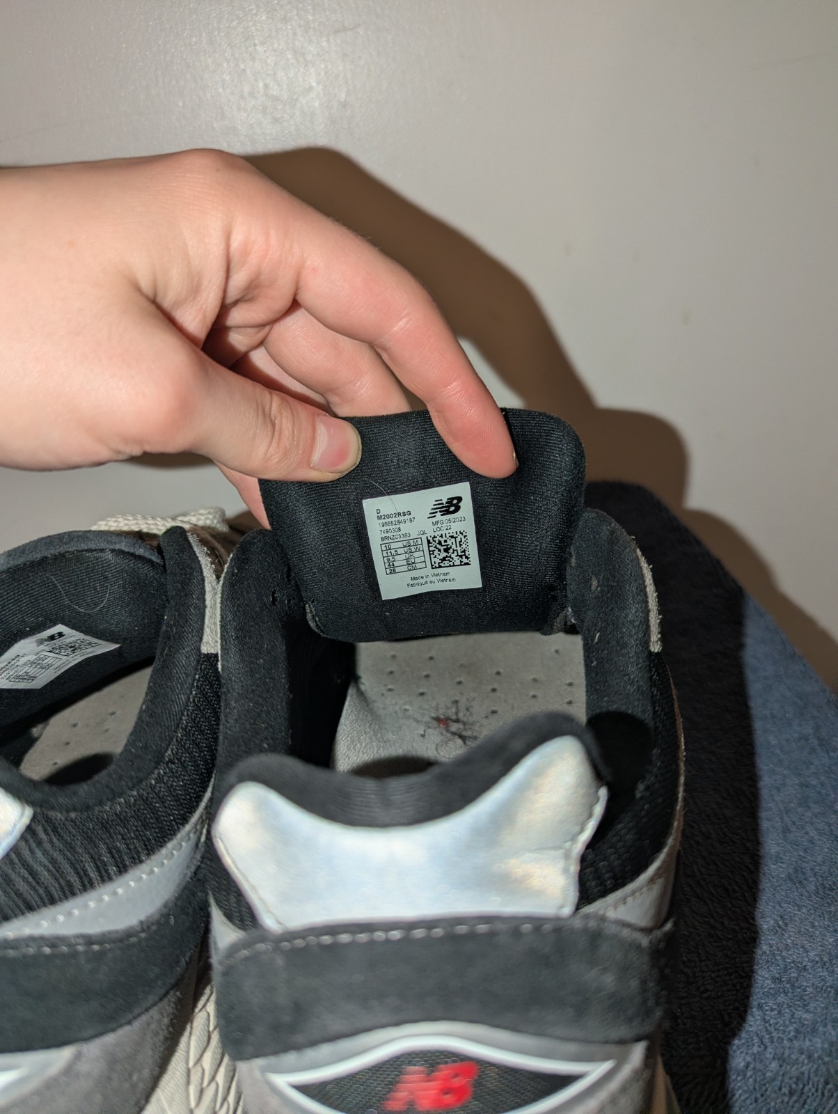 New Balance 2002R Slate Grey Black Raincloud M2002RSG Mens Size 10 D