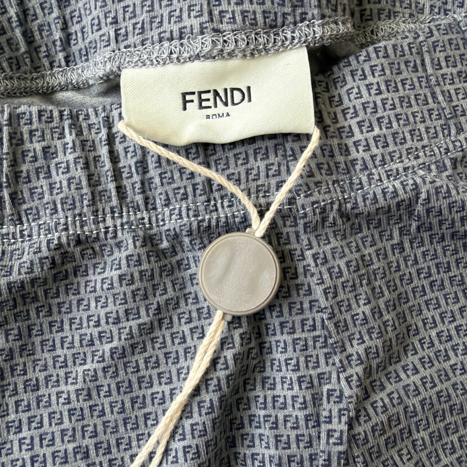 100% auth NWT FENDI ITaly FF Logo Girl’s Ombré Blue Soft Stretchy Leggings 8