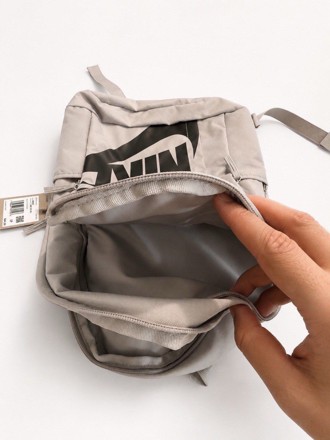 Nike Brasilia JDI Mini Backpack Gray/Black Padded DC4556-014