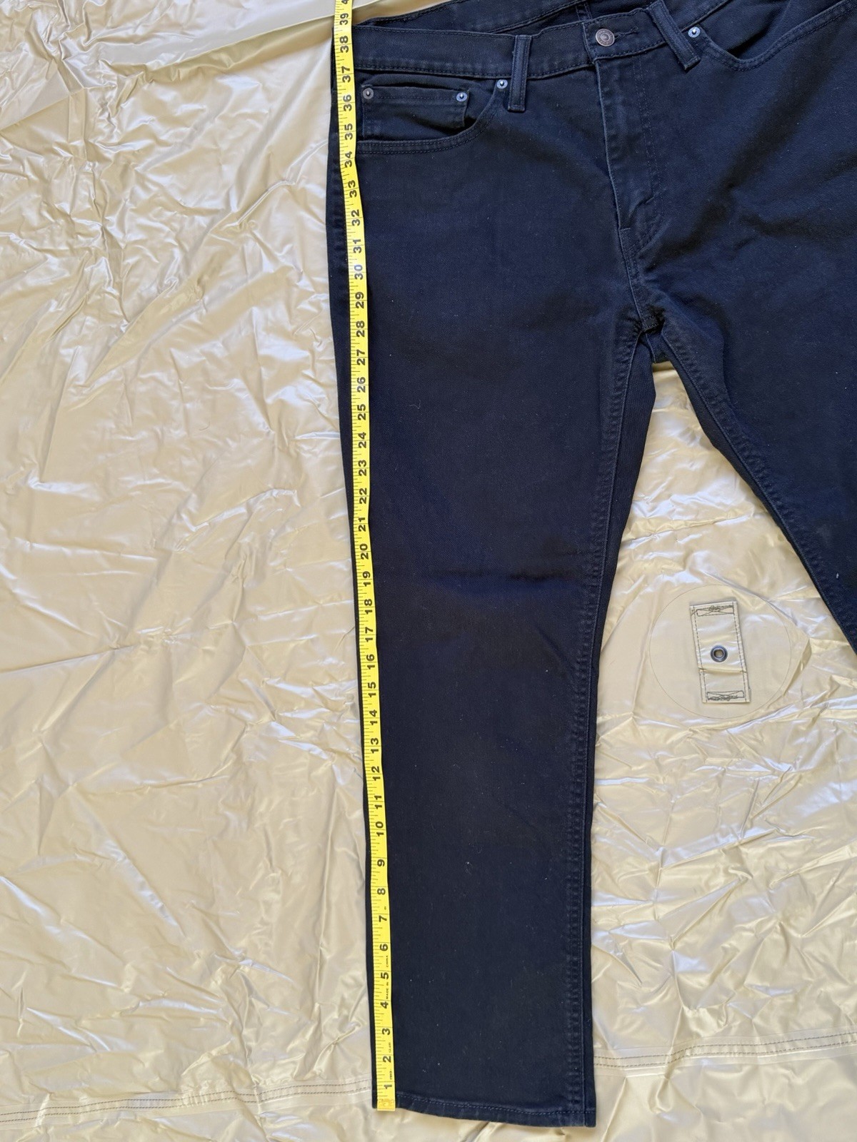 Levi’s 541 34×30 Men’s Athletic Fit Tapered Black Denim Jeans Dark Wash