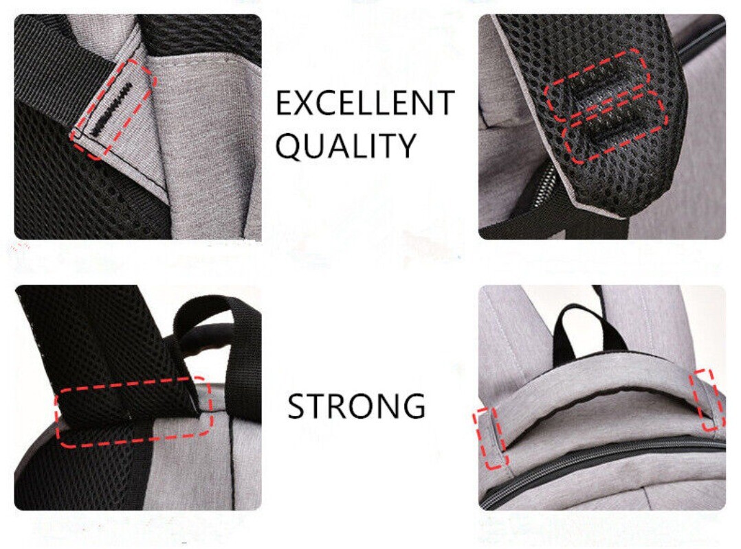 Waterproof Laptop Backpack Men School Bag Business Travel Shoulder Bag
