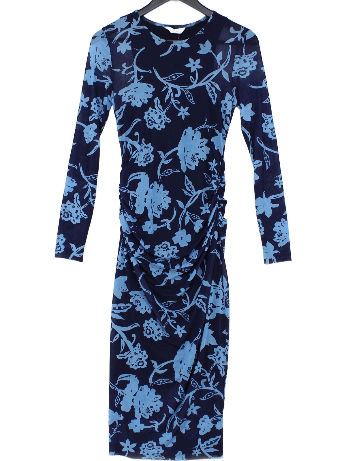 Jolie Moi Bodycon Midi Dress UK10 in Blue