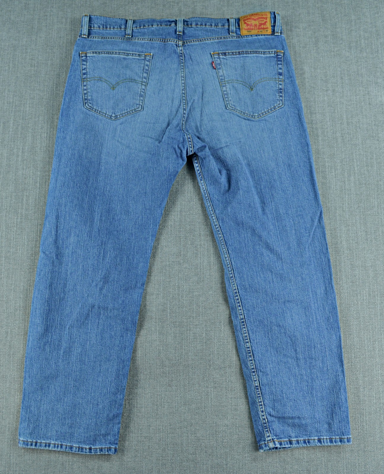 Levi’s 505 Jeans Men’s 40×30 Blue Regular Fit Straight Leg Denim