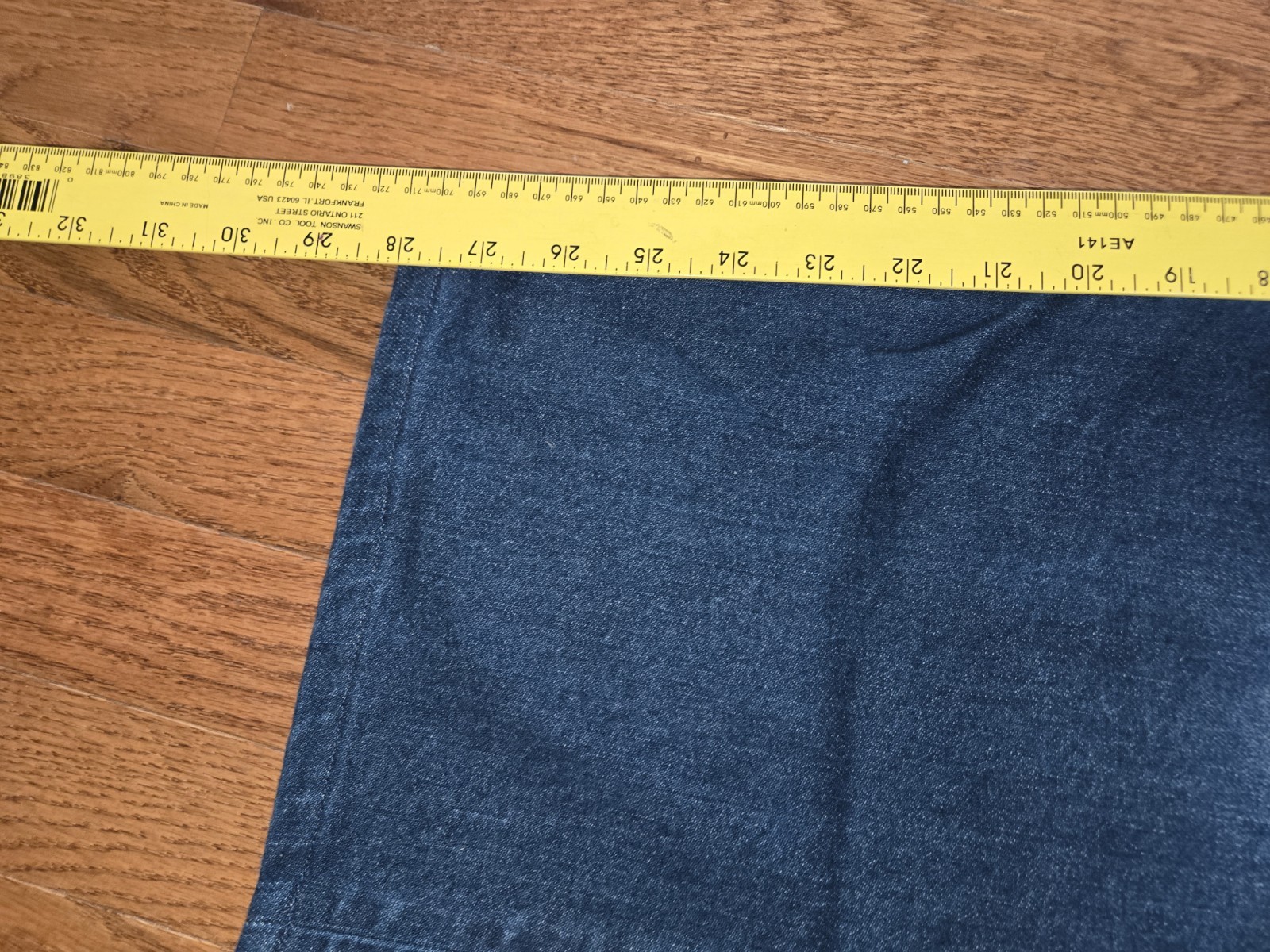 MENS LEVI’S 569 38X30 (FIT 38X28) LOOSE STRAIGHT FIT DARK BLUE JEANS A+ HEM JOB