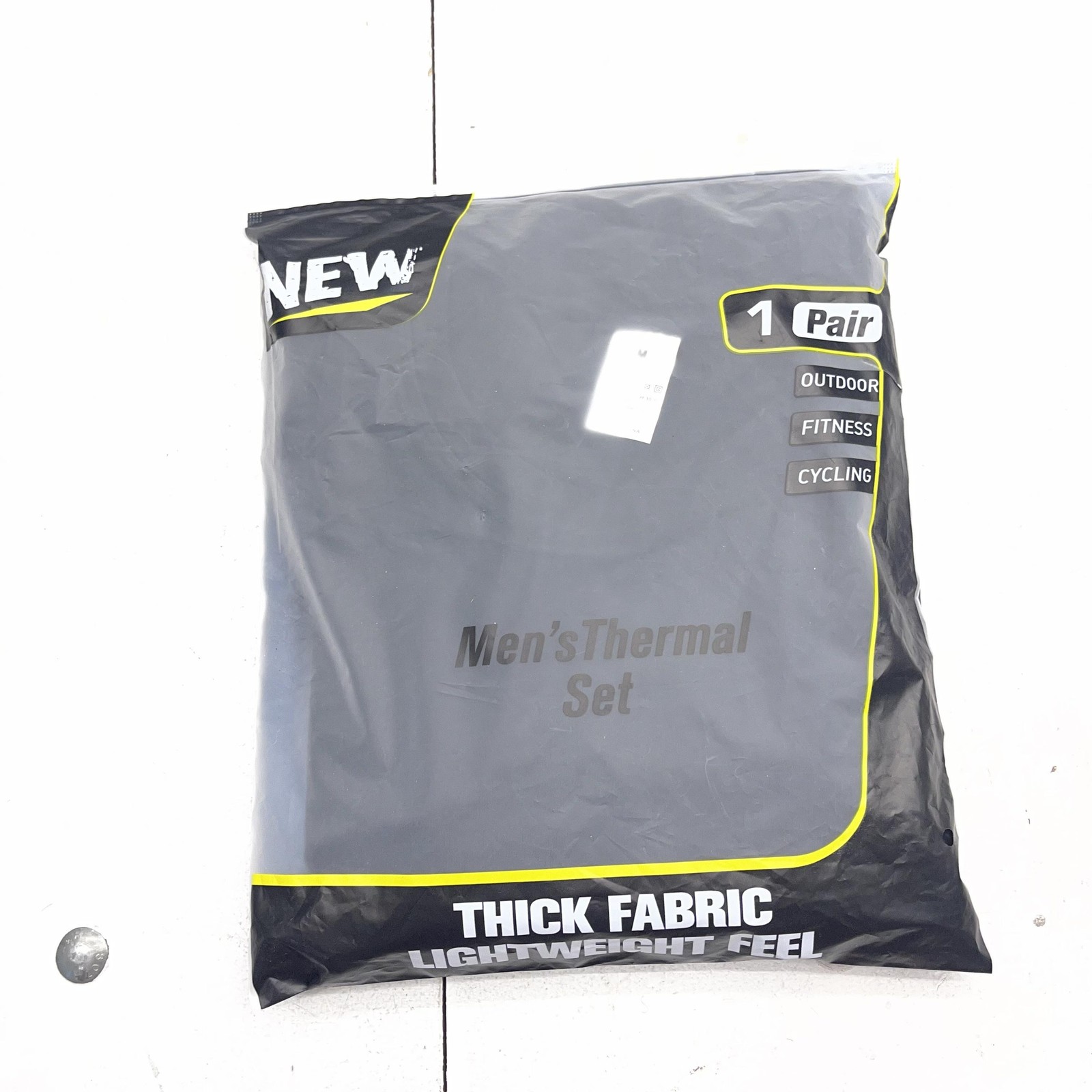 Thermal Long Johns Underwear Set Mens Medium Black Microfiber 2 Piece Base Layer