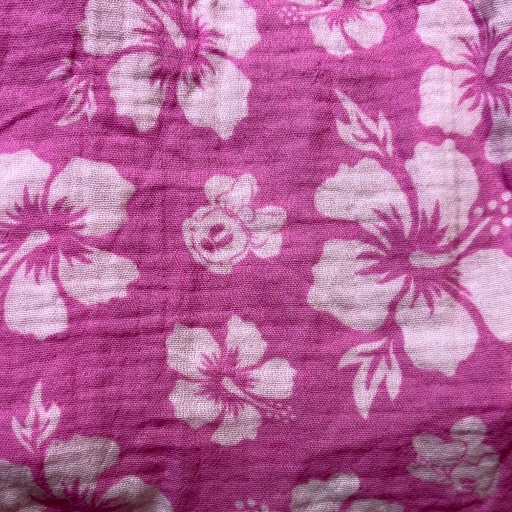 Disney Mickey & Friends Minnie Mouse Pink Floral Gauze Dress Kids XL 14 DSNI1IQ