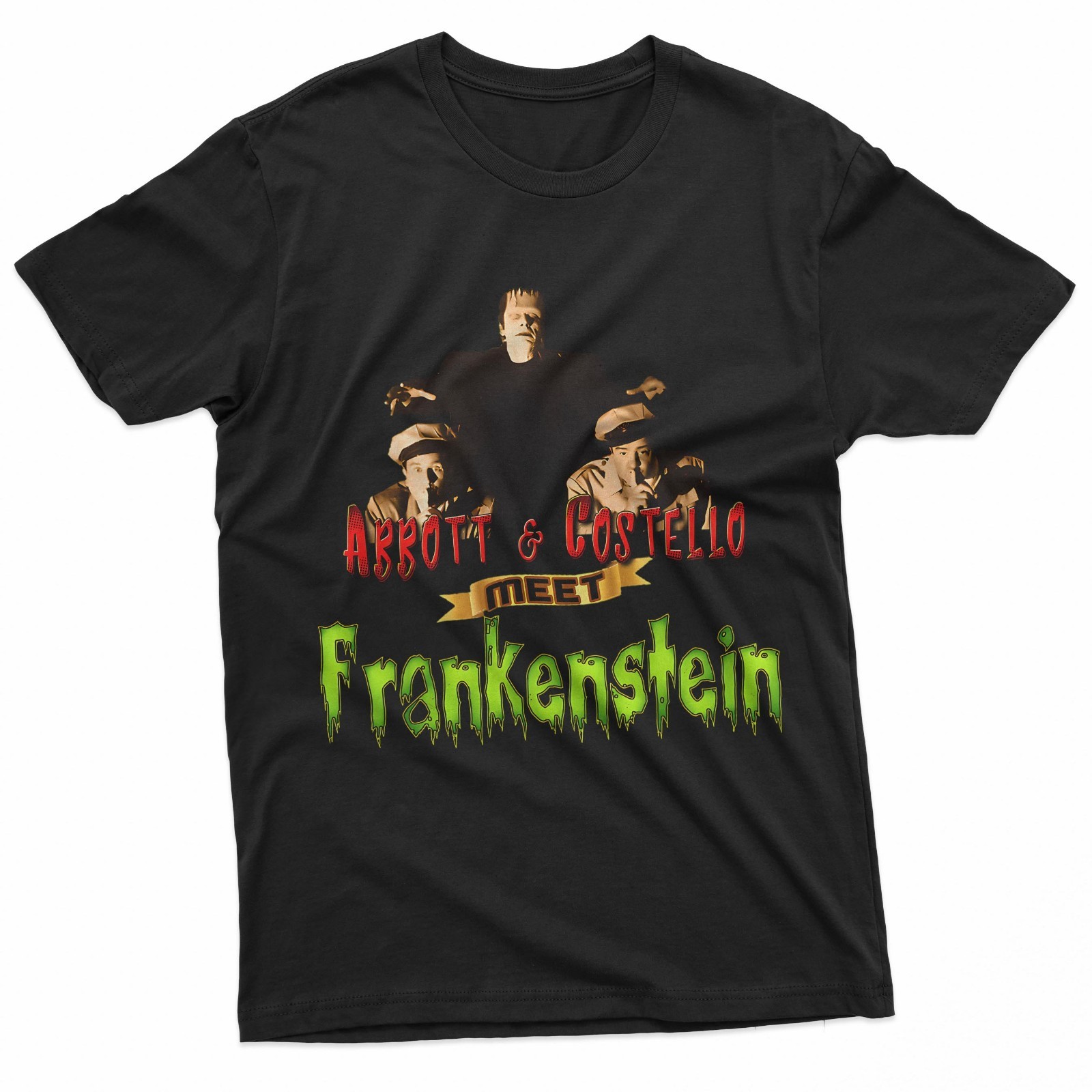 Abbott And Costello Meet Frankenstein Classic Horror Comedy T-Shirt
