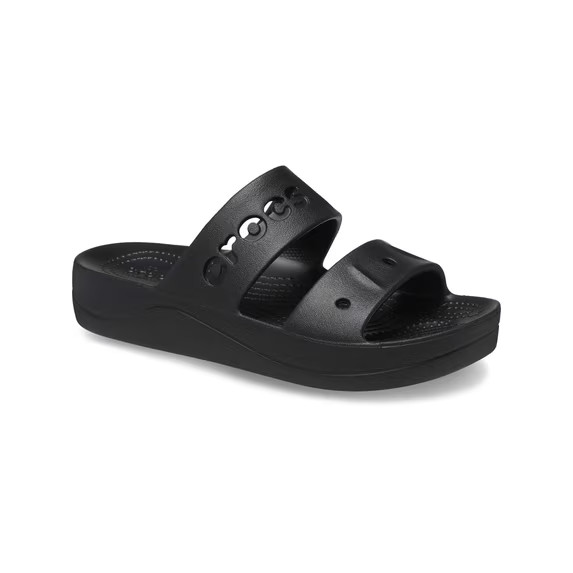 Crocs Adult Unisex Baya Platform Slide Sandal Black MEDIUM