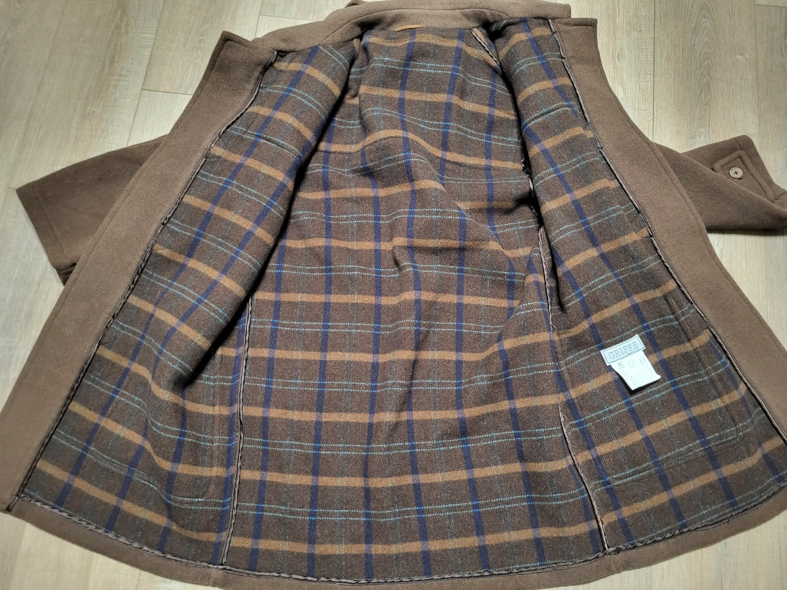 Vintage Griffe Duffle Coat Toggles Wool Cashmere Womens Italian Size 50 US:14 XL