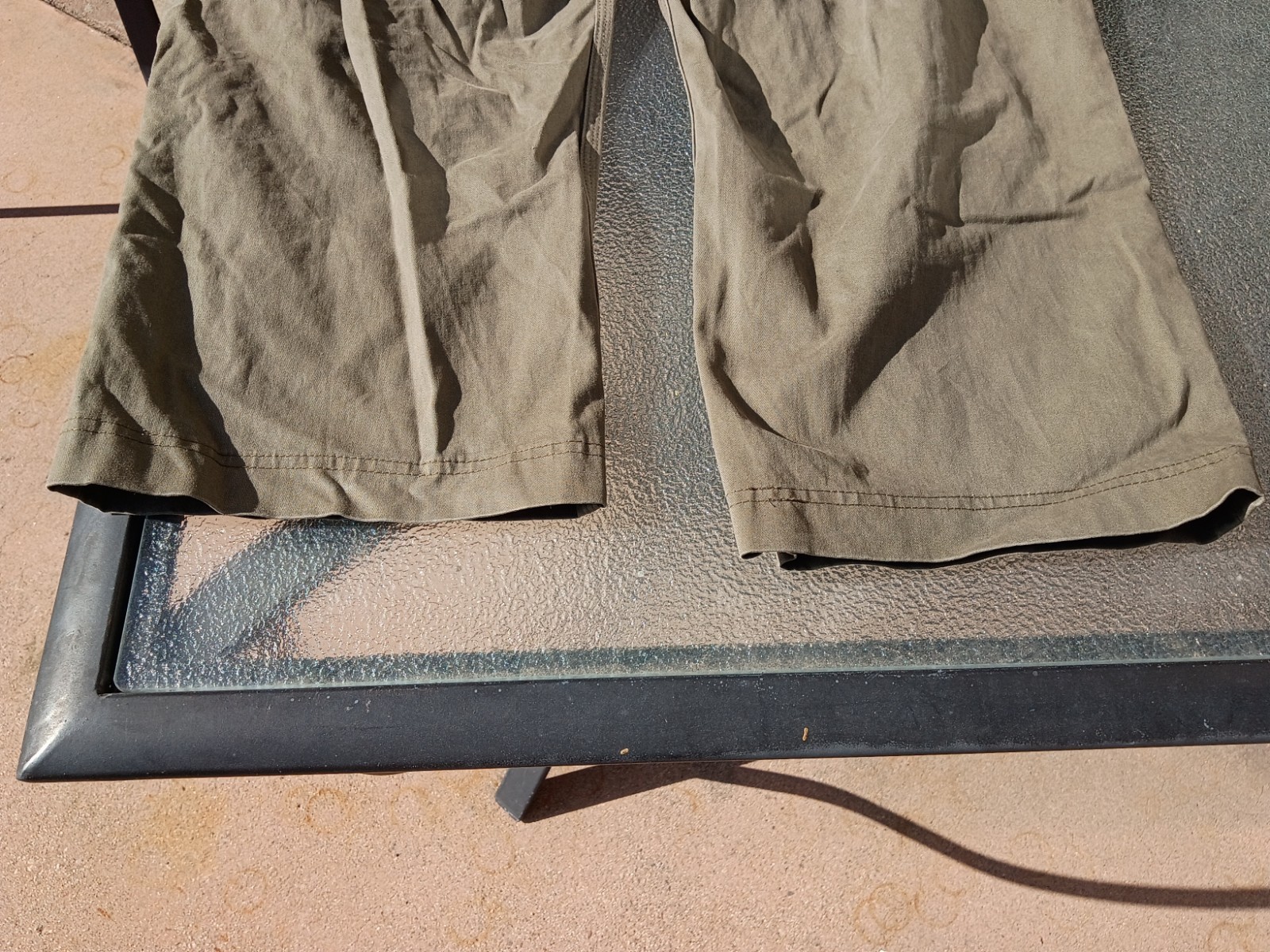 Duluth Trading Co Flex Ballroom Khaki Olive Green Size 46×30 (46×27)