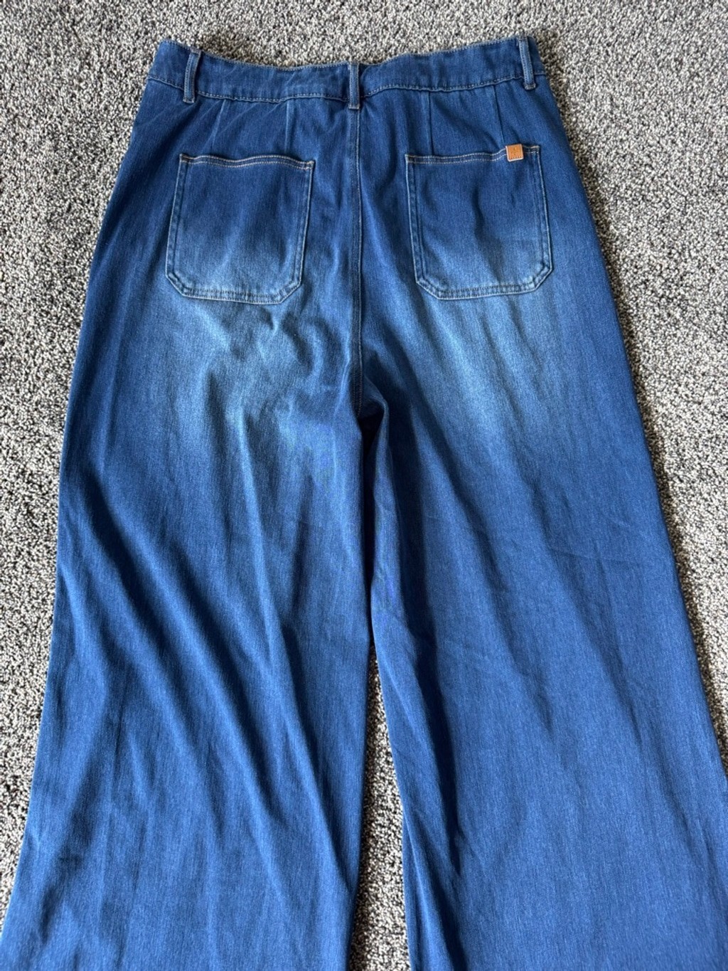 Halara Flex™ High Waisted Tummy Control Wide Leg Casual Jeans with Pockets SZ XL
