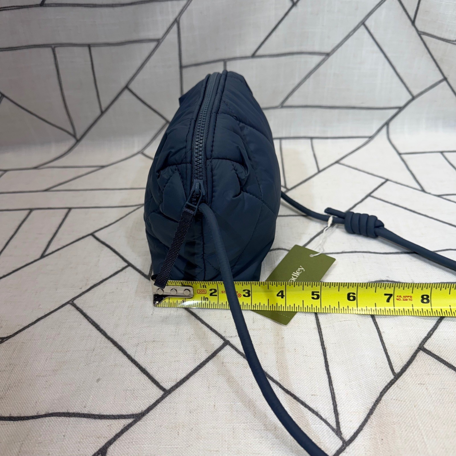 Vera Bradley Crossbody Bag Small Navy Blue Quilted Performance Knotted Strap NWT