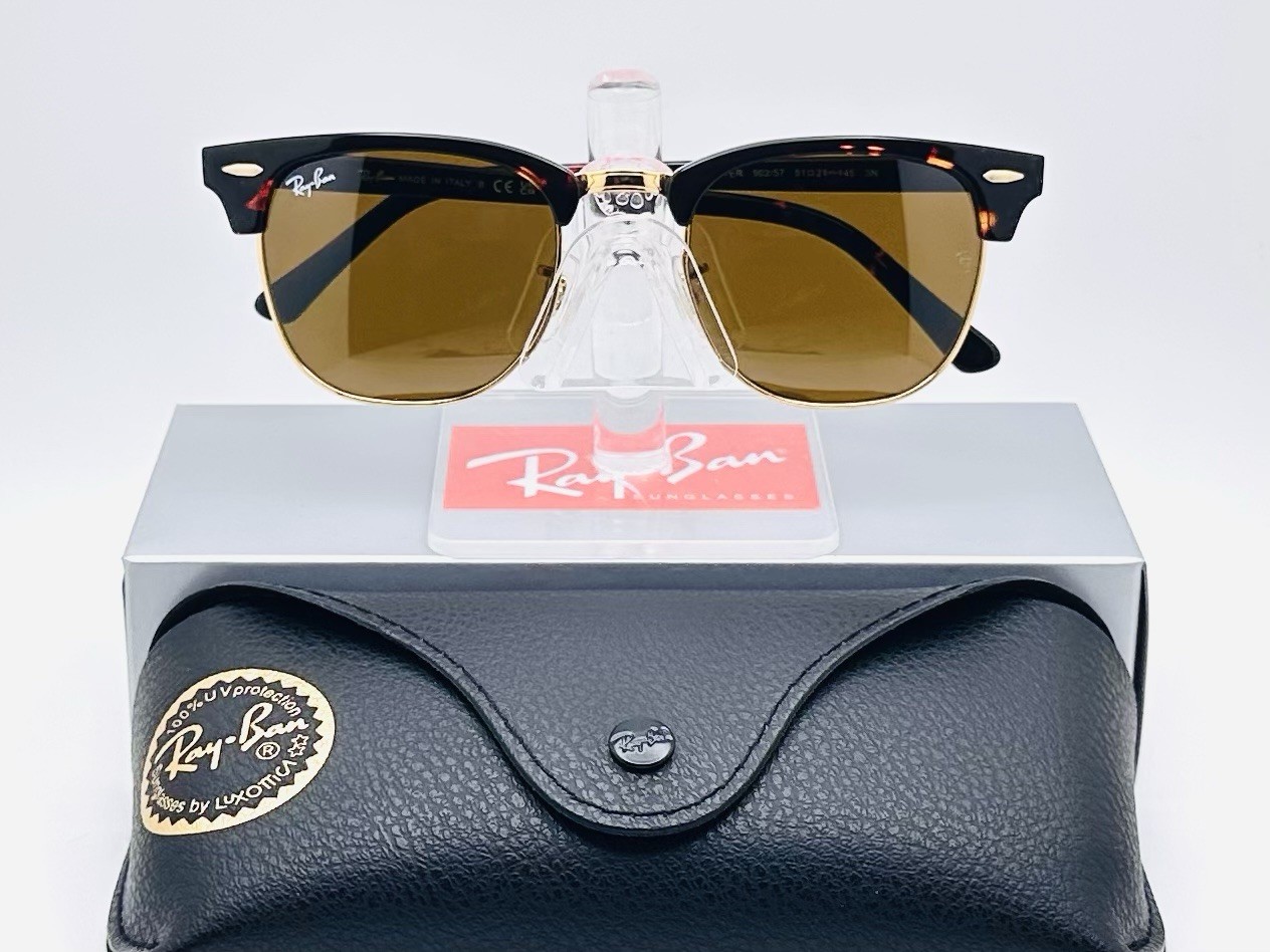 Ray-Ban RB3016 Clubmaster Classic 51mm Sunglasses – Havana Frame / Brown Lens
