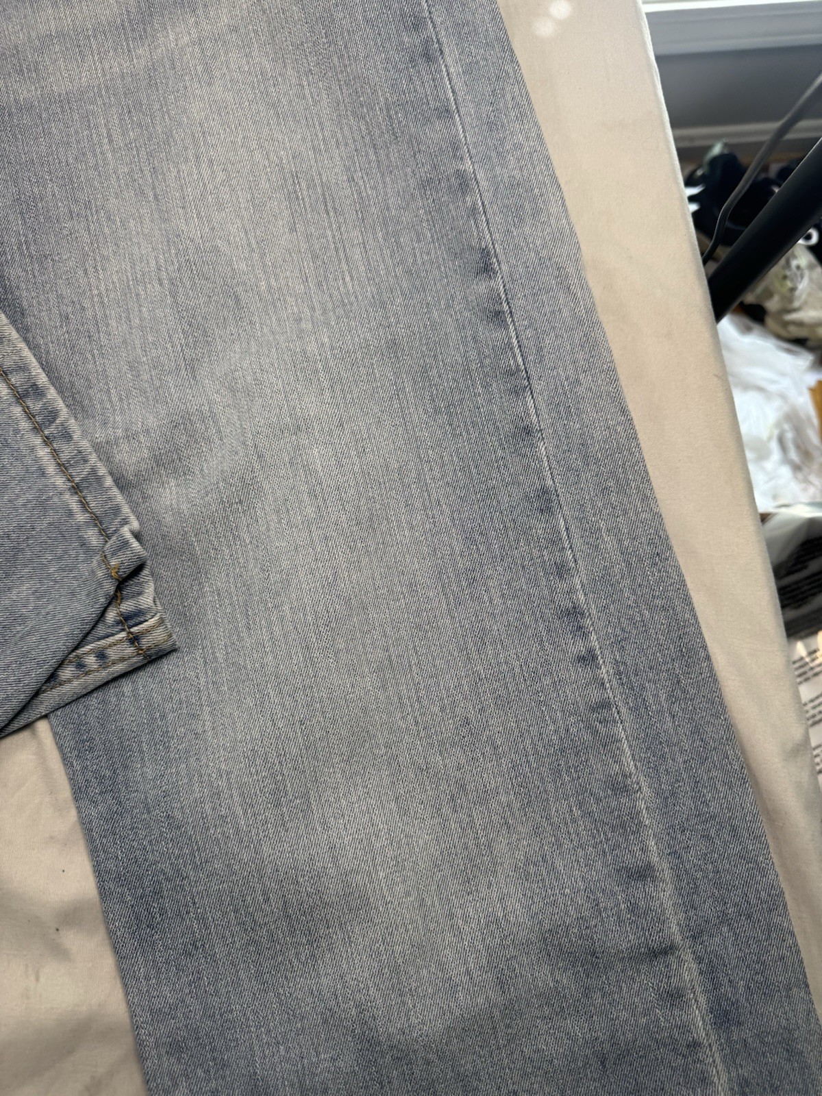 Levi’s 505 Regular Fit Jeans Men’s 40×30 Light Wash Straight Leg Denim