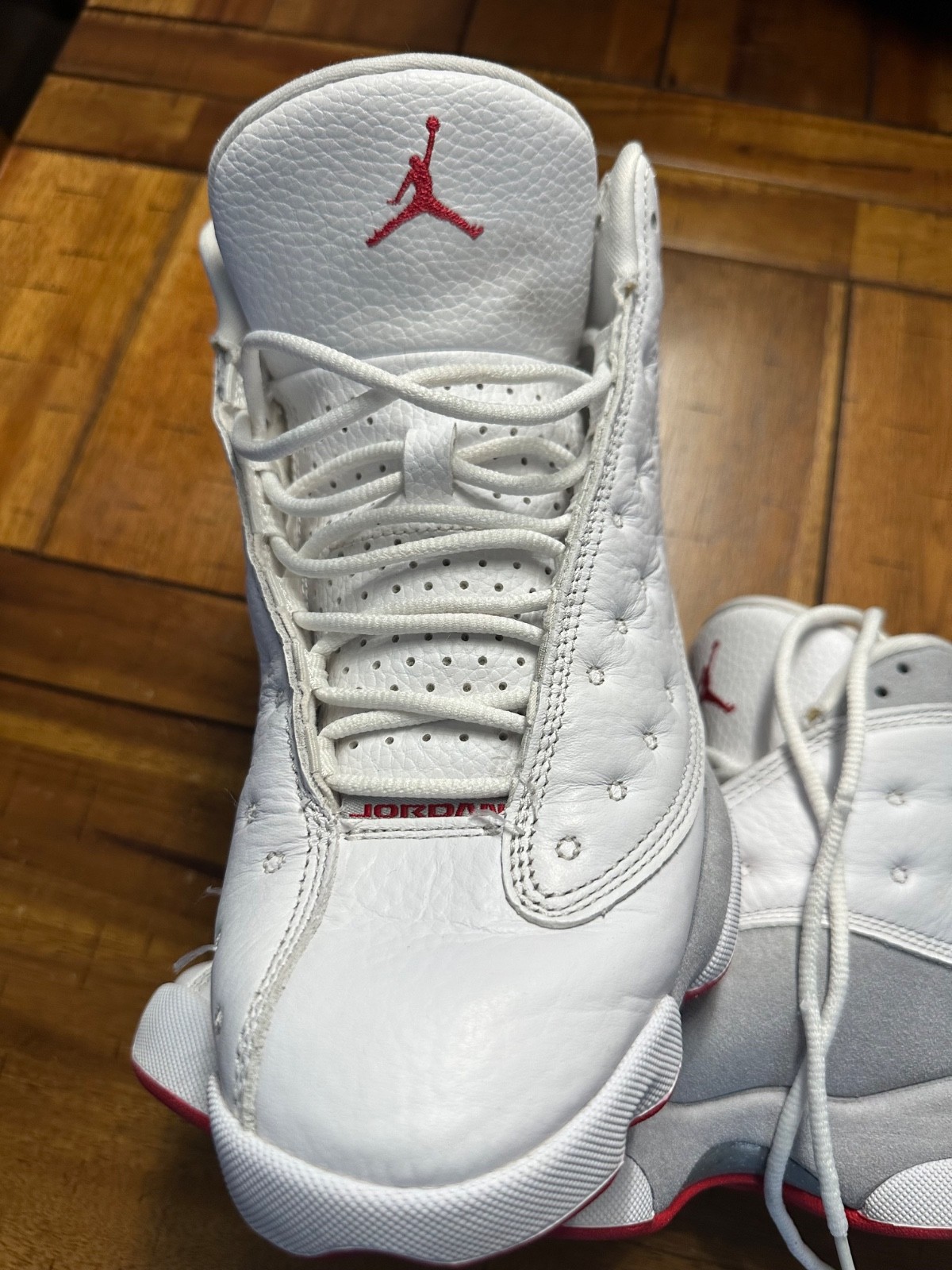 Size 8.5 – Air Jordan 13 Retro White Wolf Grey