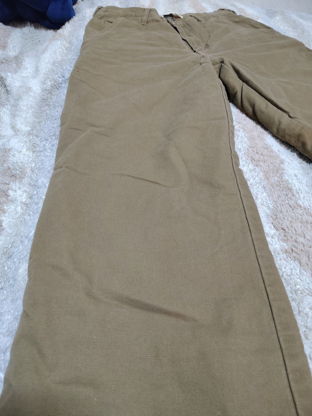 Guide Series Fleece Lined Multi Pocket Insulated Cotton Canvas Pants Sz 30 x 30