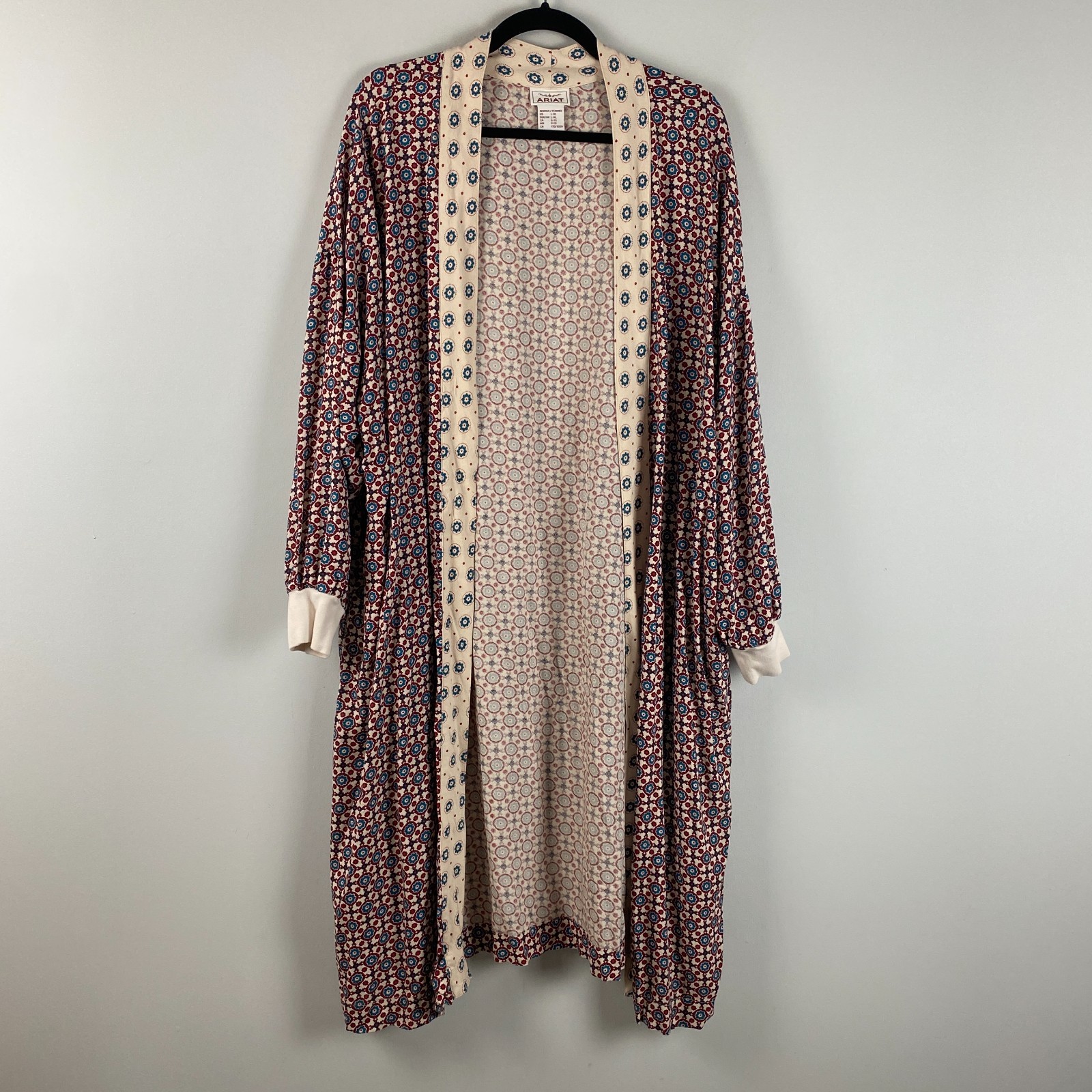 Ariat Womens Mesquite Kimono Duster Cardigan Geometric Print Size L-XL Western
