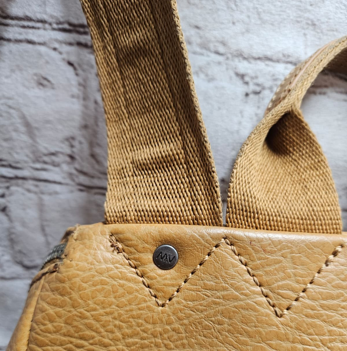 Matt & Nat Camel Vegan Leather Backpack – CHECK DESCRIPTION