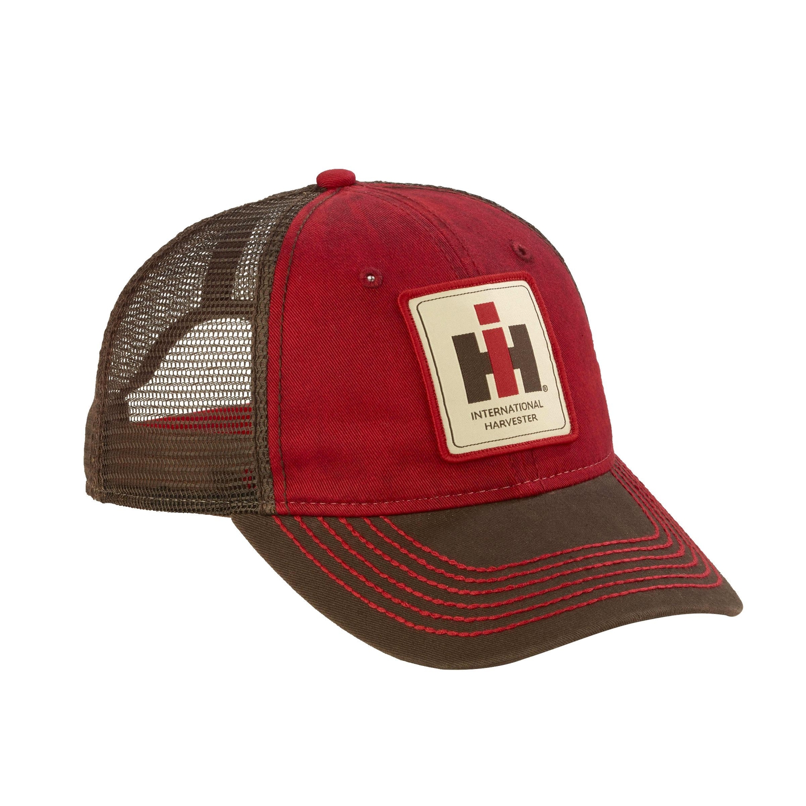 IH Washed, Dirty and Weathered “Look” Red & Brown Cap with Mesh Back 400863