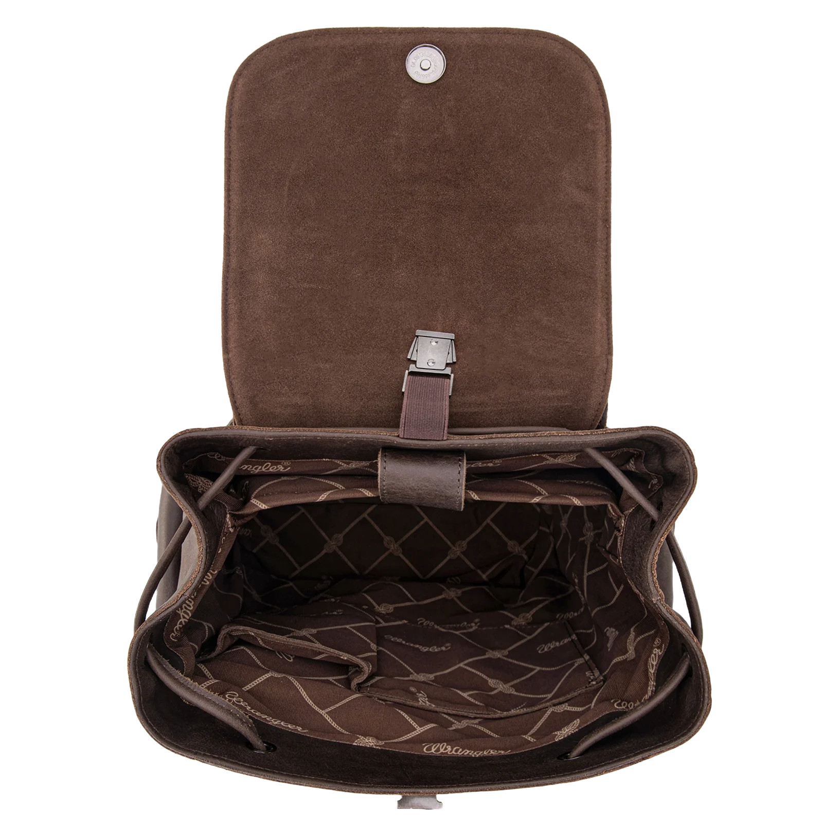 Wrangler Ladies 100% Genuine Leather Coffee Brown Backpack WG143-9110CF