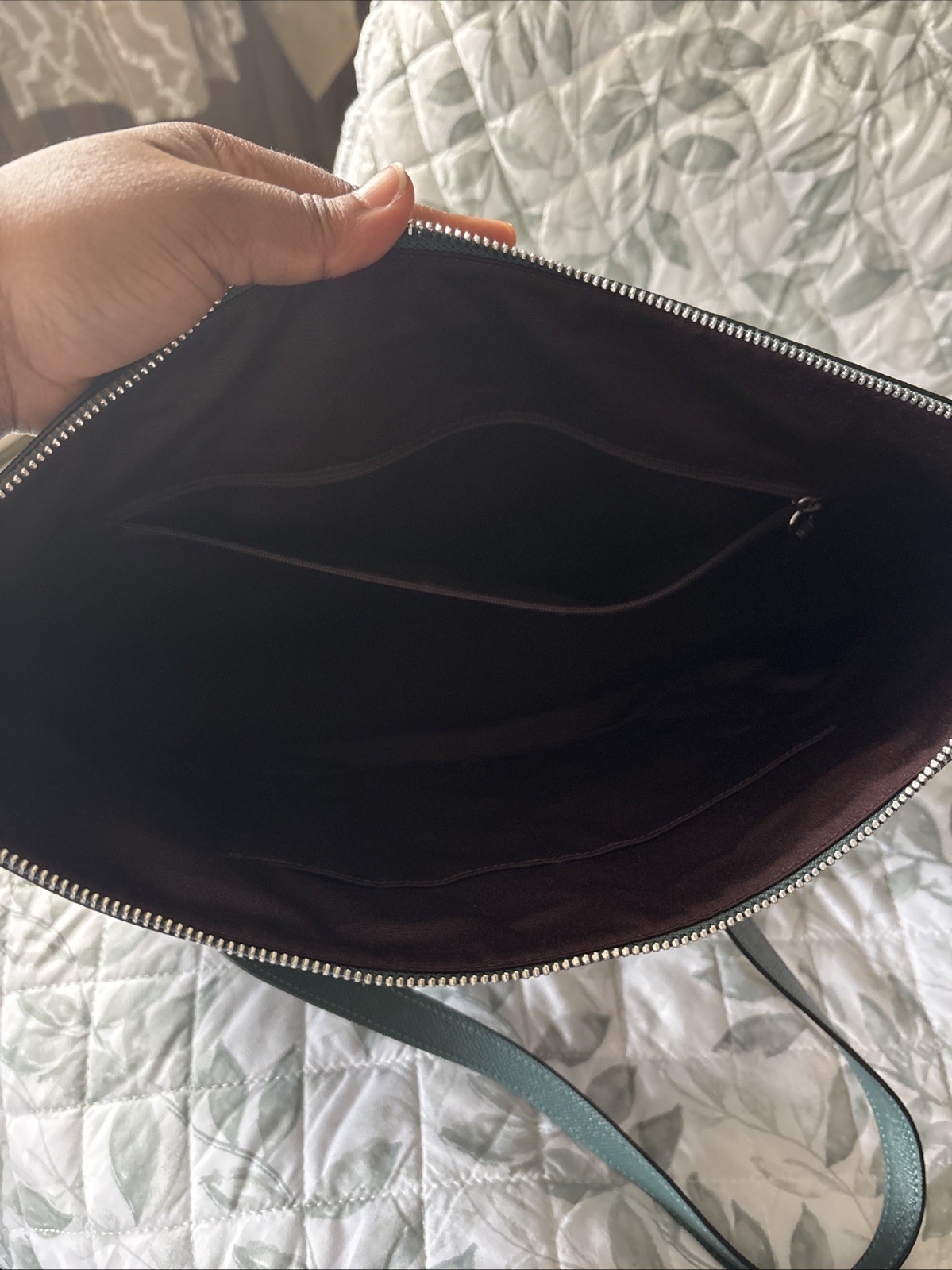 Coach Gallery Tote Women’s Leather Handbag – Green