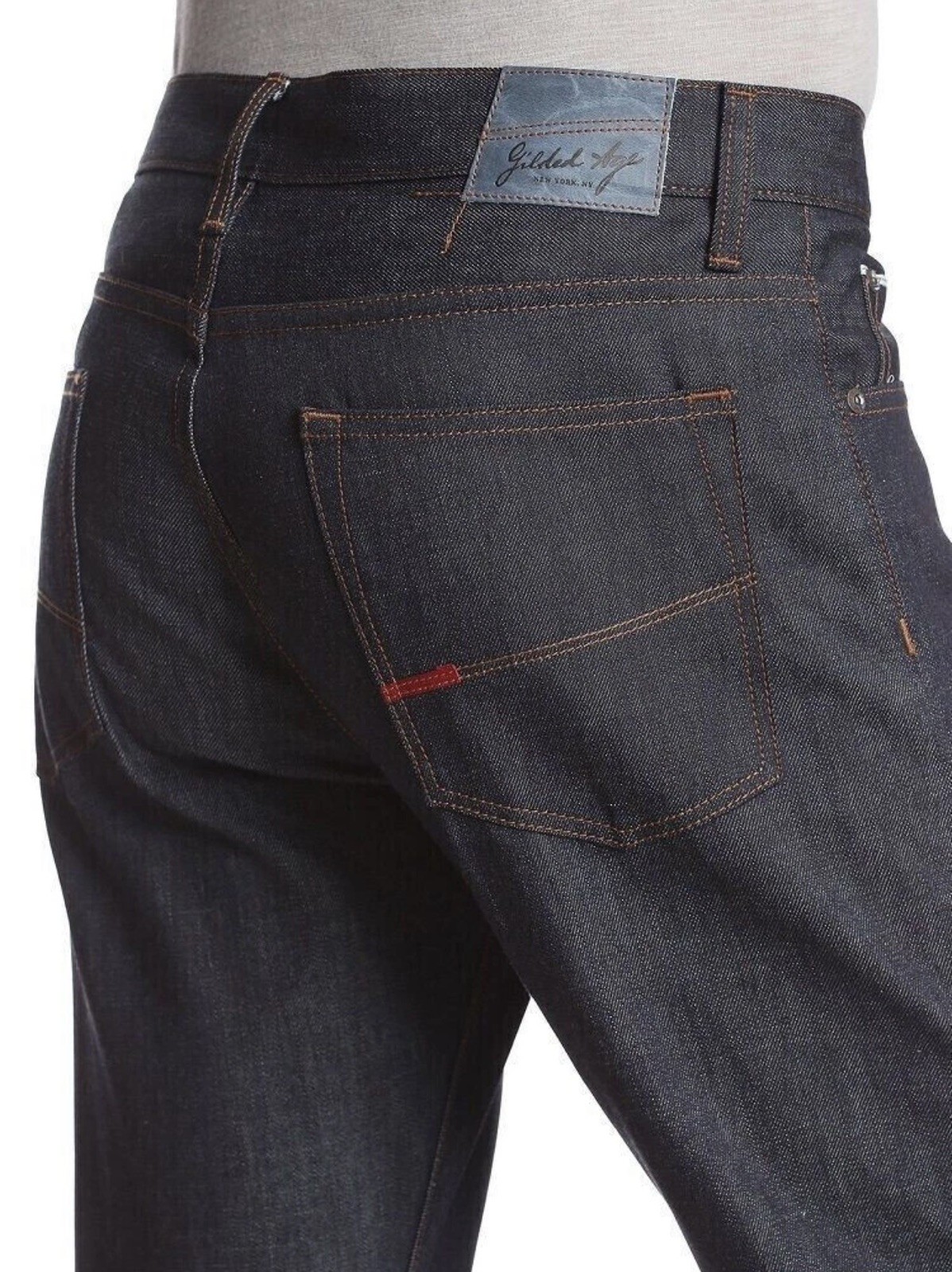 Gilded Age Baxten Raw Selvedge Men’s Slim Straight Jeans MADE IN USA $269 NEW 32