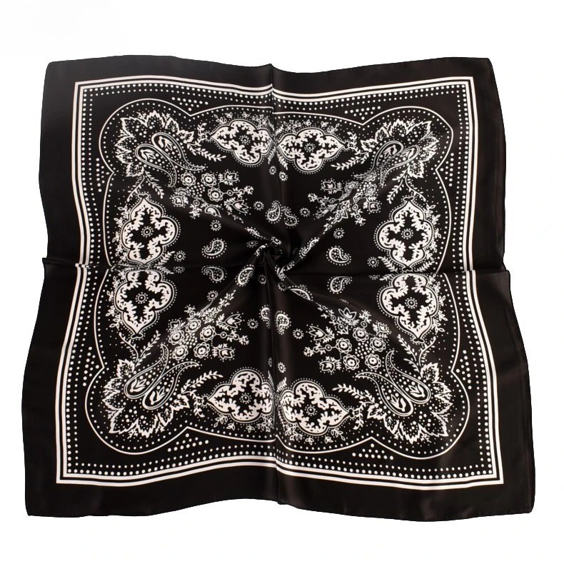 Large Silk Feel Satin Scarf Head Square Wrap Neck Neckerchief Shawl Hair Scarf