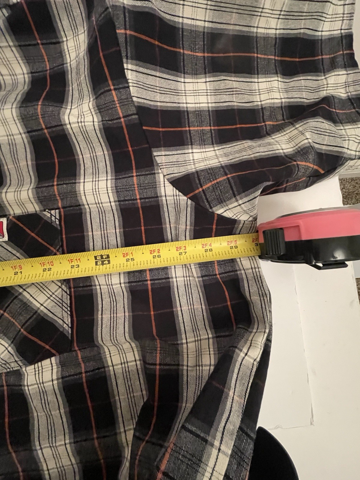 Ben Davis Shirt Mens 3XL 3XLarge Plaid 1/4 Zip Mechanic Work Chicano USA Made
