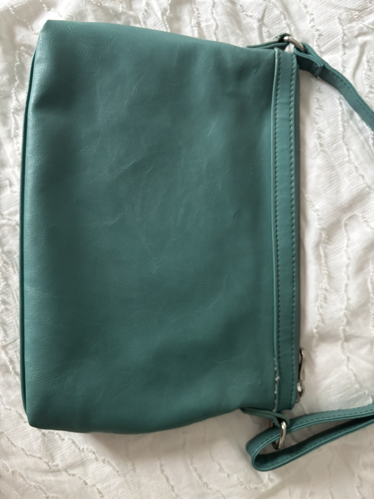 Teal Vintage Purse Relic By Fossil Evie Vegan Leather