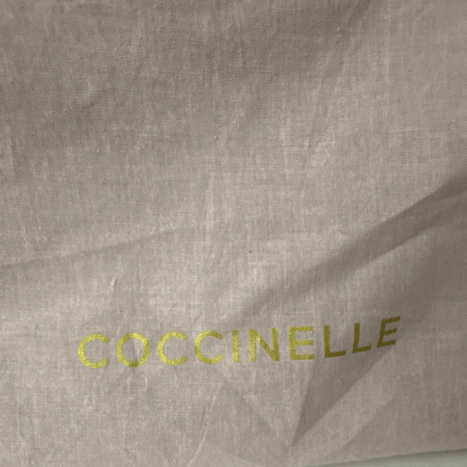 COCCINELLE Large Brown Croc Embossed Tote Pink Lining Gold Hardware Dust Bag