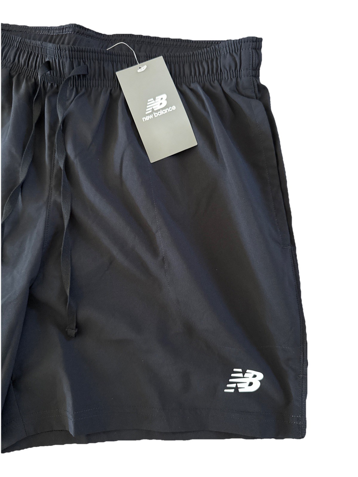 $52 New Balance Men’s Brief Running Shorts 5″ – Black – Medium- New With Tags