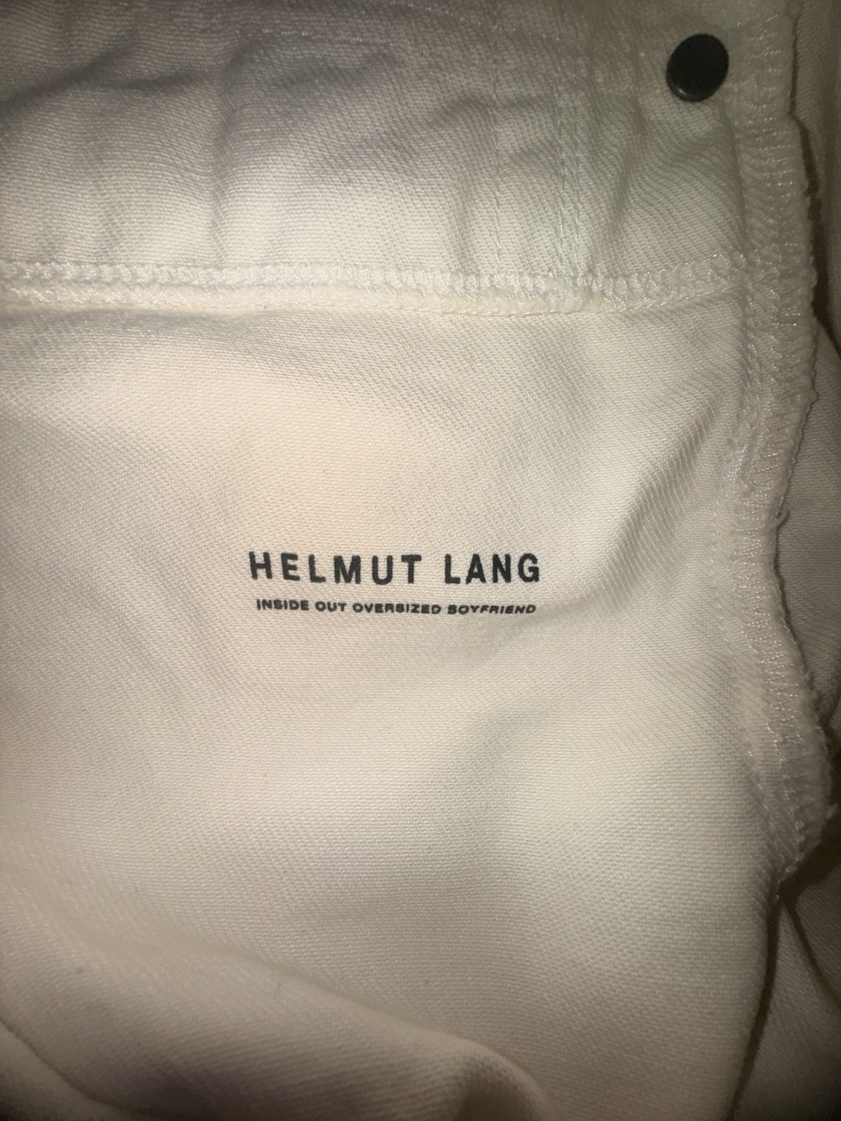 HELMUT LANG “Inside Out” Oversized Boyfriend Denim