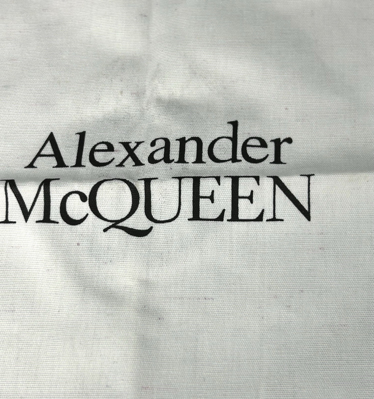 Alexander McQueen Large White Dust Bag – 14” x 11″ Inches